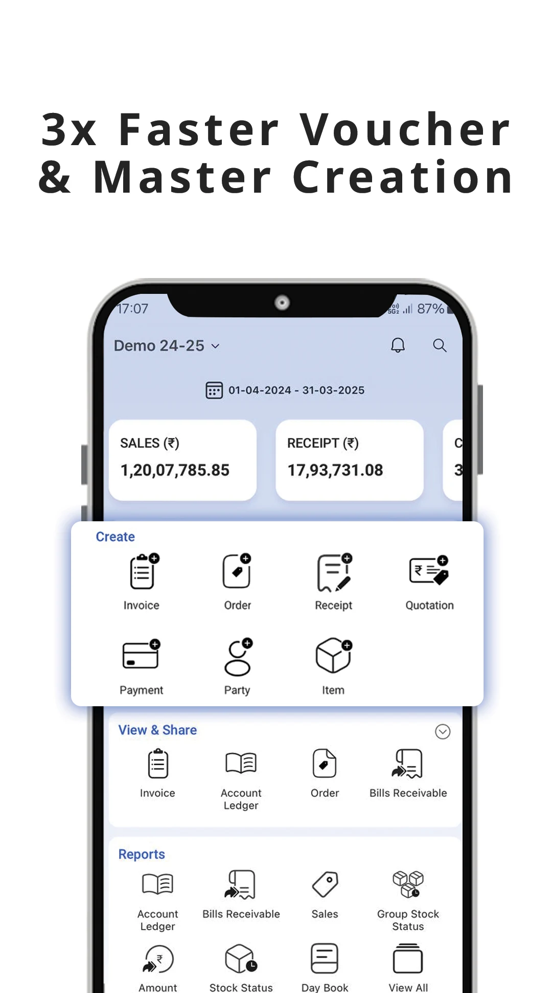 Busy: GST Billing & Accounting screenshot